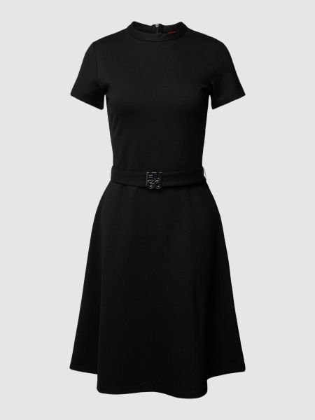 Sukienka mini z wiskozy Hugo czarna