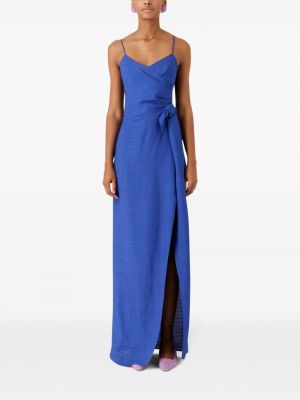 Abendkleid mit v-ausschnitt Emporio Armani blau