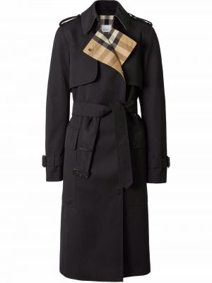 Пальто из габардина Burberry, черный