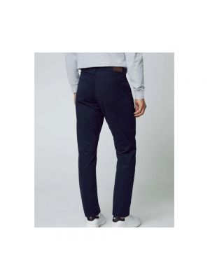 Pantalones chinos de algodón Hackett azul