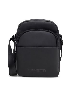 Lanena torba za okrog pasu Lanetti črna