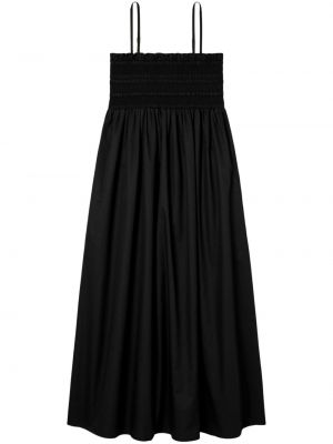 Bavlněné midi šaty Tory Burch černé