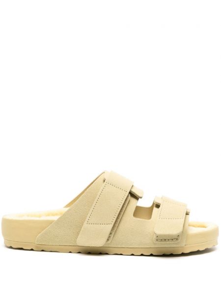 Semišové sandály Birkenstock béžové