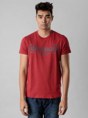 Tričko s potiskem Devergo červené