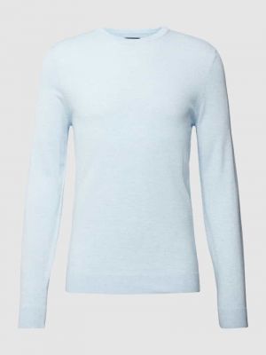 Dzianinowy sweter Mcneal błękitny