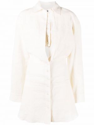 Μάξι φόρεμα Jacquemus λευκό