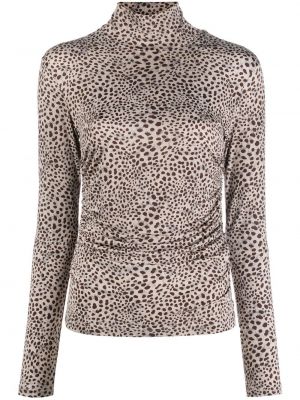 Leopard trykt lang topp Liu Jo