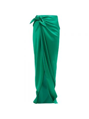 Długa spódnica Balenciaga zielona