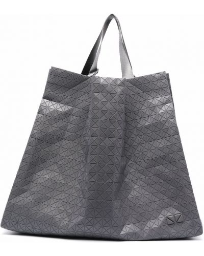 Bolso shopper con estampado geométrico Bao Bao Issey Miyake gris