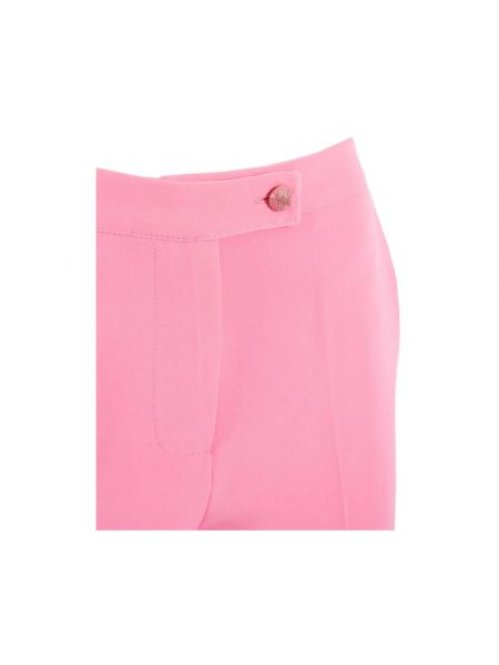 Pantalones slim fit de crepé elegantes Yes Zee rosa