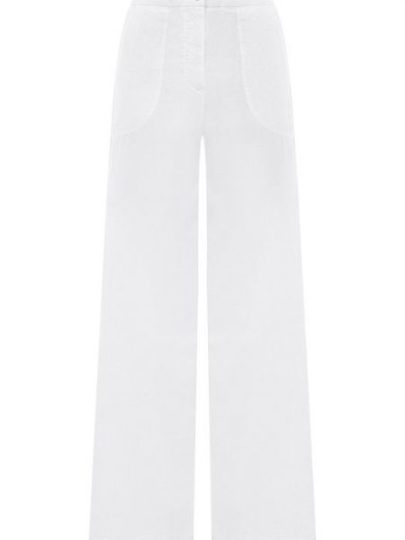 Льняные брюки 120% Lino белые