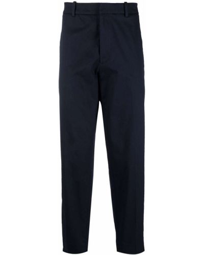 Pantaloni dritti Moncler blu