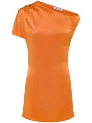 Satynowa sukienka Anna Quan pomarańczowa