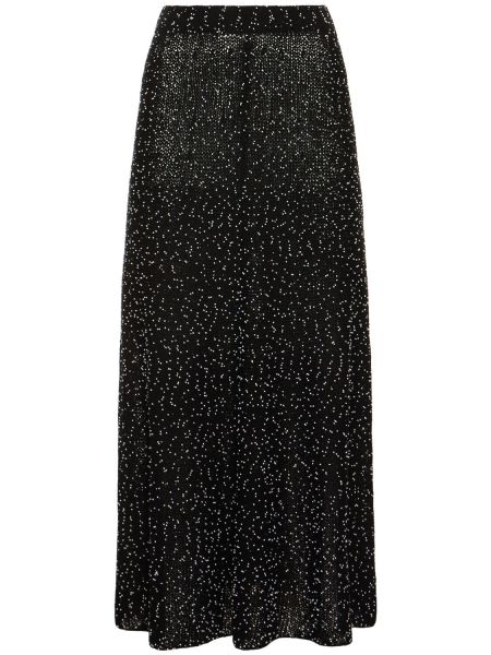 Hedvábné dlouhá sukně Gabriela Hearst černé