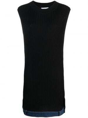 Džínové šaty Moschino Jeans černé
