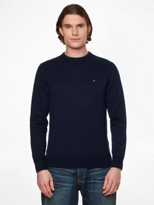 Кашмирен пуловер Tommy Hilfiger синьо