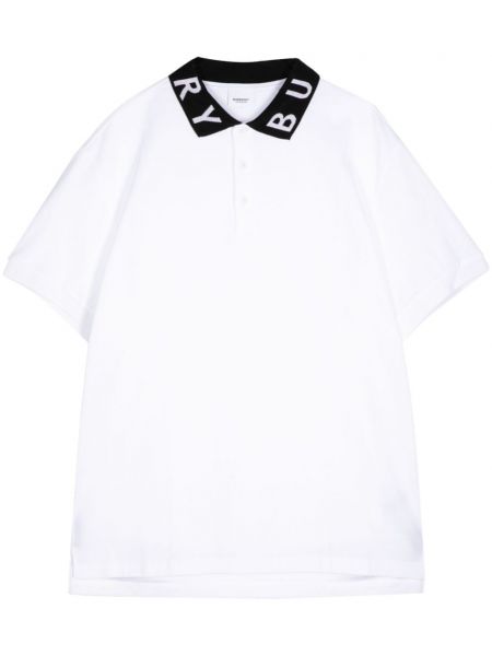 Поло тениска Burberry бяло
