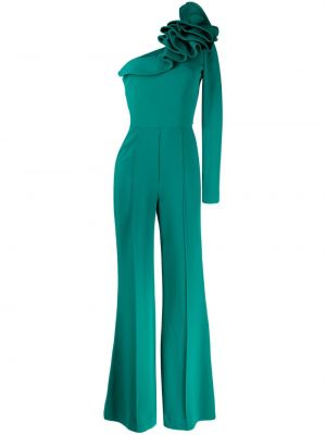 Ολόσωμη φόρμα με βολάν Elie Saab πράσινο