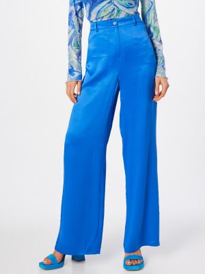 Широки панталони тип „марлен“ Trendyol синьо