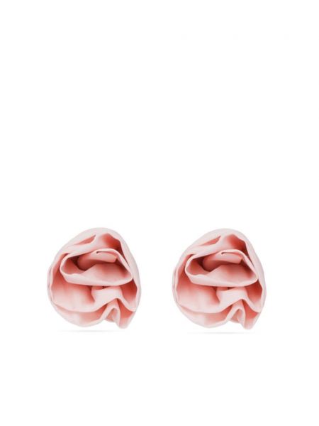 Καρφωτά σκουλαρίκια Simone Rocha ροζ