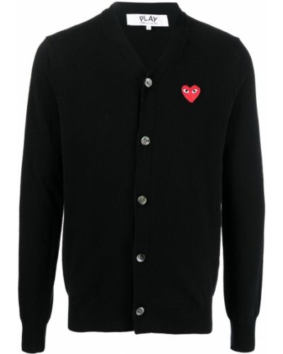 Cardigan ricamata Comme Des Garçons Play nero