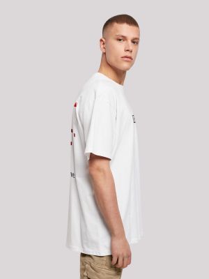 T-shirt à motif mélangé F4nt4stic blanc