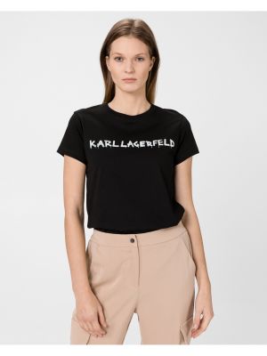 Tričko Karl Lagerfeld, černá