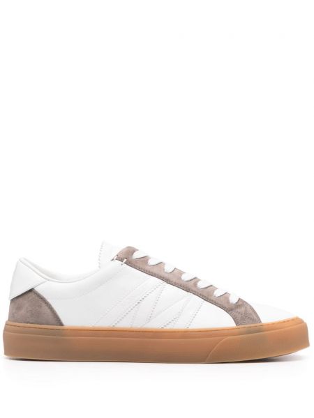 Læder sneakers Moncler hvid