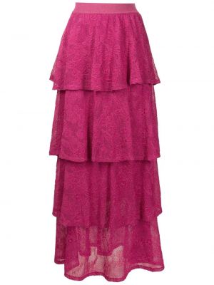 Květinové sukně Cecilia Prado růžové