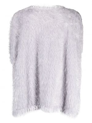 Sweter polarowy asymetryczny Stefano Mortari szary
