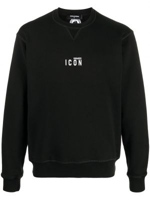 Sweatshirt mit print Dsquared2 schwarz