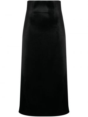 Saténové midi sukně Philosophy Di Lorenzo Serafini černé