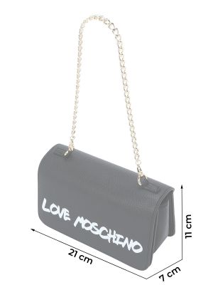 Listová kabelka Love Moschino čierna
