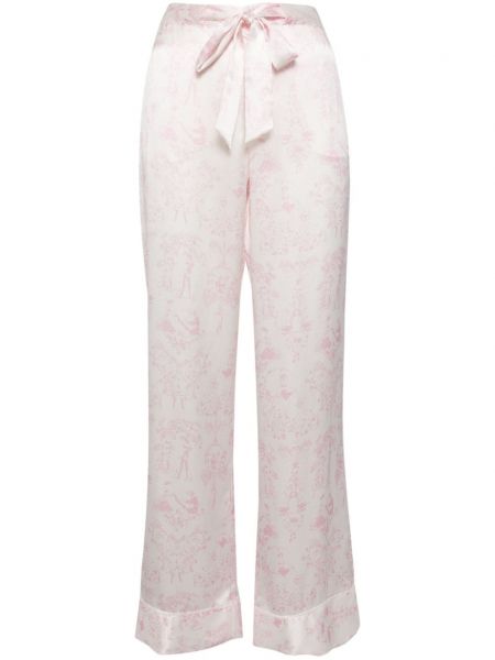 Svilene hlače s printom Kiki De Montparnasse