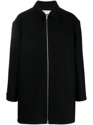 Μάλλινο παλτό με φερμουάρ Jil Sander