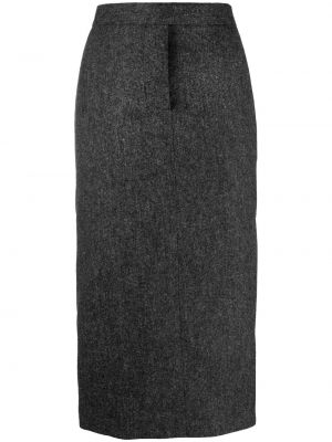 Midi suknja Thom Browne siva