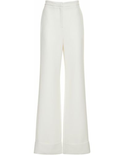Relaxed панталон от креп Mônot бяло