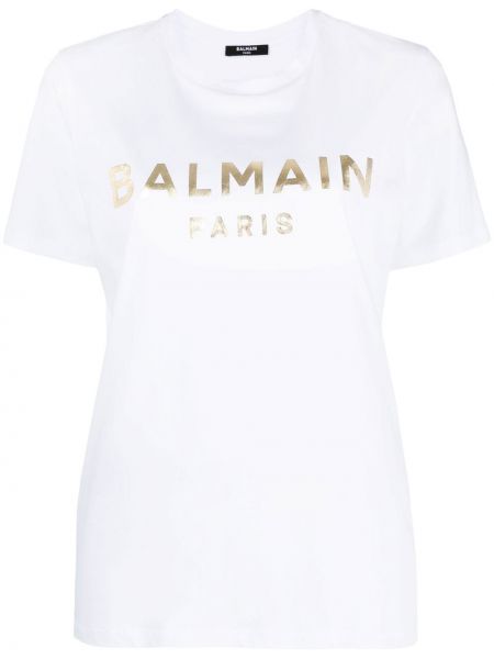 T-shirt Balmain vit