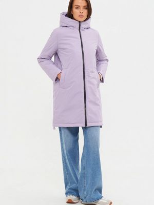 Утепленная демисезонная куртка Lab Fashion фиолетовая