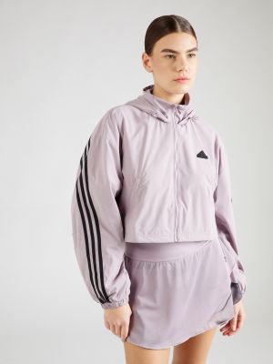 Prugasta jakna bootcut Adidas Sportswear crna