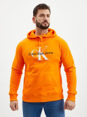 Melegítő felső Calvin Klein Jeans narancsszínű