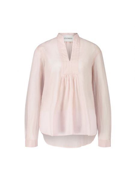Bluse mit v-ausschnitt Closed pink
