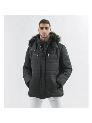 Утепленная куртка с мехом с карманами Gallotti Черная