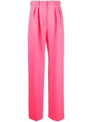 Kalhoty relaxed fit Sportmax růžové
