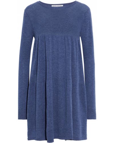 Modré podzimní mini šaty Autumn Cashmere