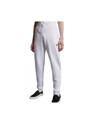 Spodnie sportowe bawełniane z dżerseju Moncler Genius białe