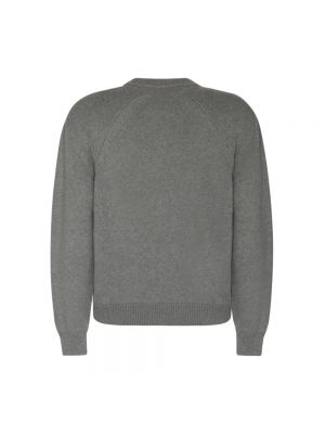 Jersey de cachemir de algodón de tela jersey Jil Sander gris