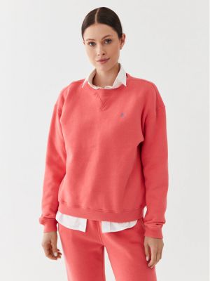 Polo majica sa dugačkim rukavima Polo Ralph Lauren crvena