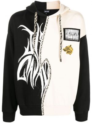 Bomull sweatshirt Just Cavalli svart