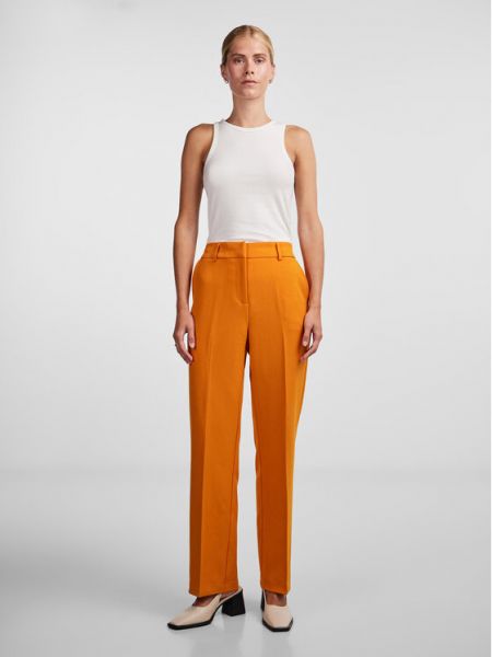 Тканевые брюки стандартного кроя Yas оранжевый